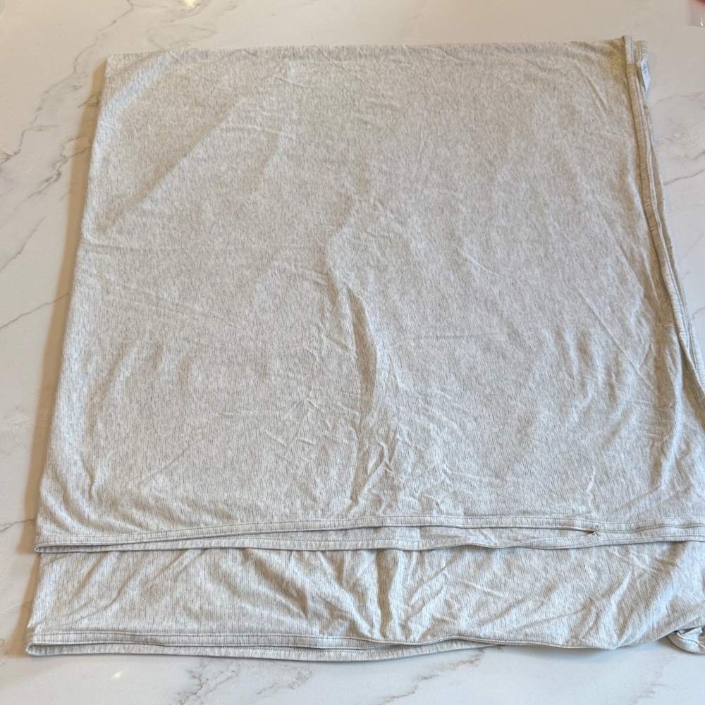 Lululenon Soft Gray Scarf with Openings for Head/Arms